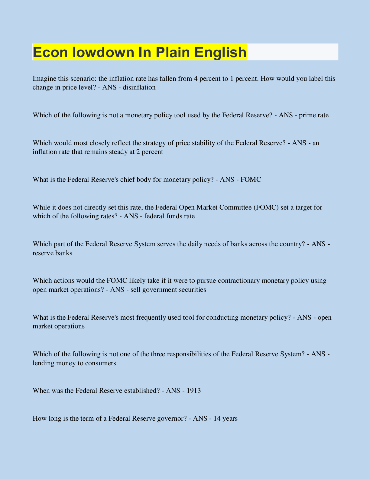 Preview image of Econ lowdown In Plain English document